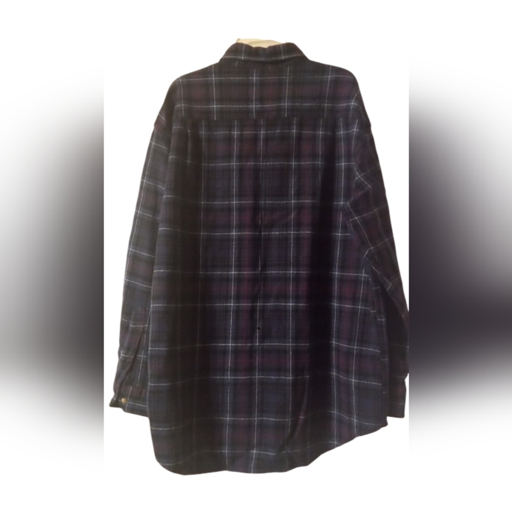 Pendleton Blue Casual Button Down Wool Shirt West… - image 2